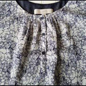 LOFT Print Tank Blouse